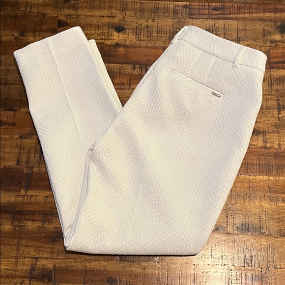 White House Black Market Pants - White House Black Market White Cropped Pants